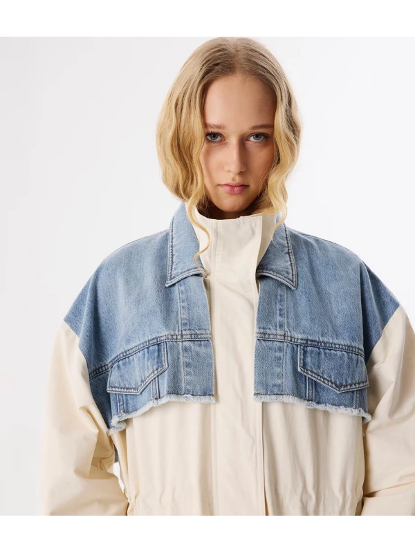 Twist Denim Mıx Trençkot TS1250012028