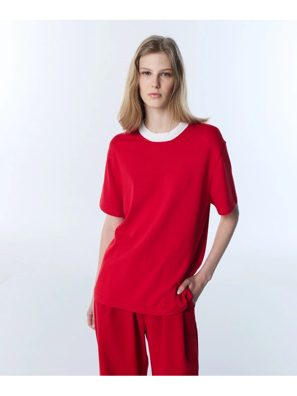 Twist Kontrast Yaka Triko TS1260050065