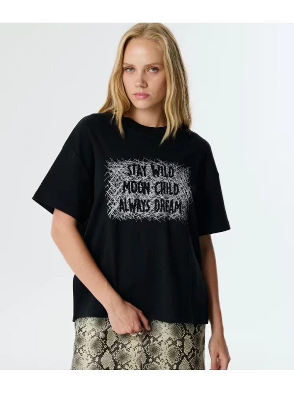 Twist Nakışlı T-shirt TW6250070042