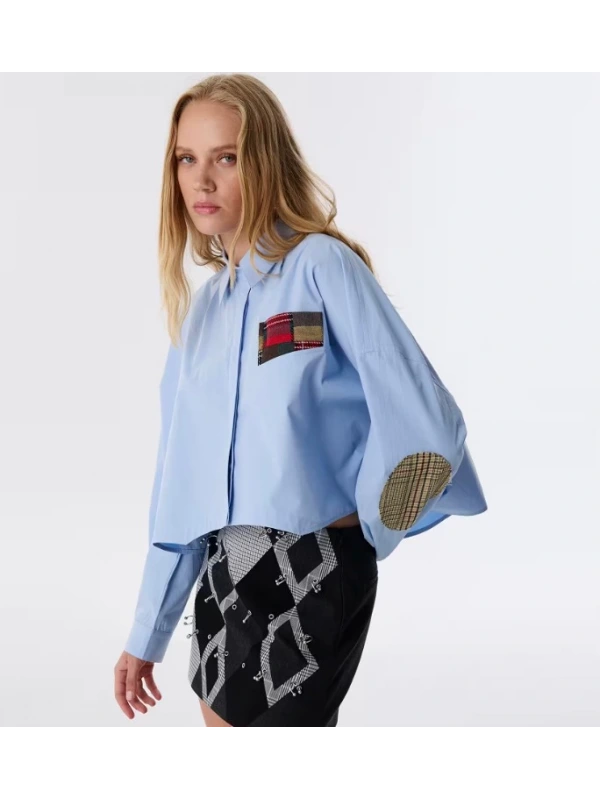 Twist Patch Li Crop Gömlek TW6250025072