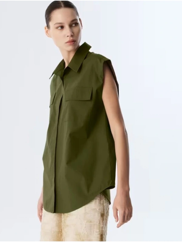 Twist Sırt Dekolteli Gizli Patlı Gömlek TS1250025229