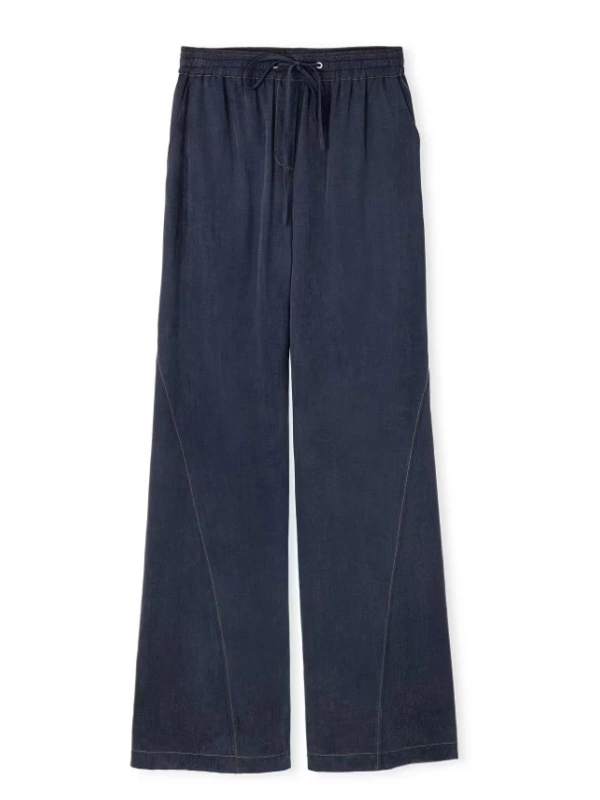 Twist Wide Leg Fit Elastik Bel Pantolon TS1250003209