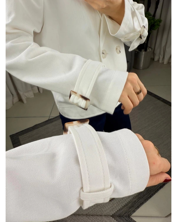 Ekol Çift Düğme Mini Kot Ceket 06014