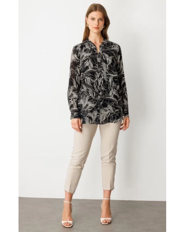 Ekol Desenli Bluz 03534