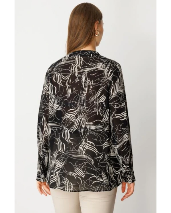 Ekol Desenli Bluz 03534