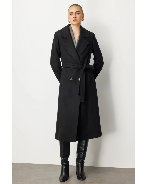 Ekol Gold Düğmeli Manto 06061