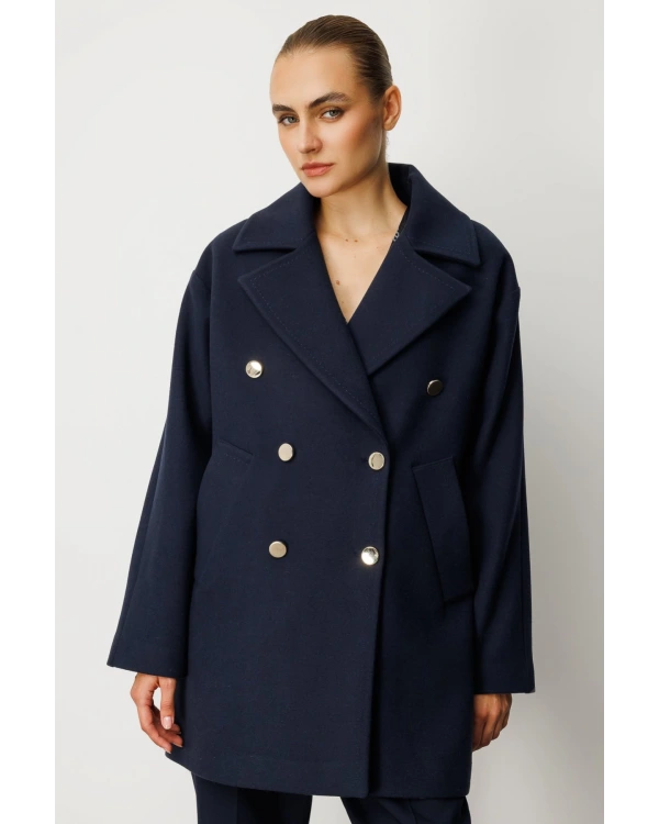 Ekol Gold Düğmeli Manto 06093