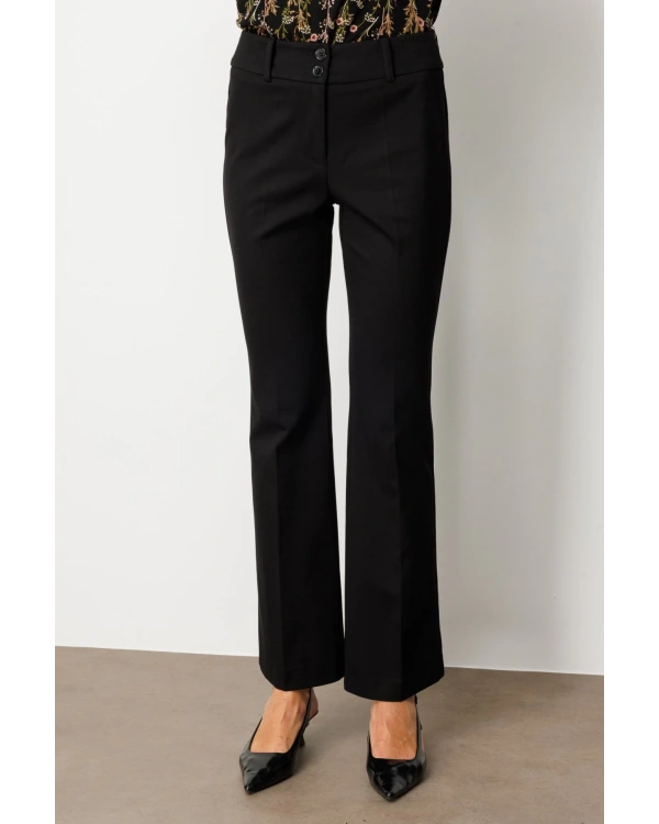 Ekol İspanyol Paça Cepsiz Pantolon 01081