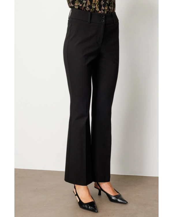 Ekol İspanyol Paça Cepsiz Pantolon 01081