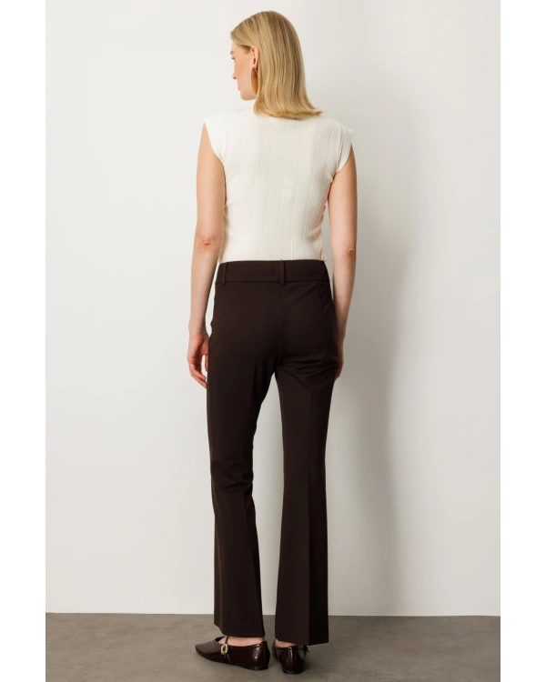 Ekol İspanyol Paça Cepsiz Pantolon 01081