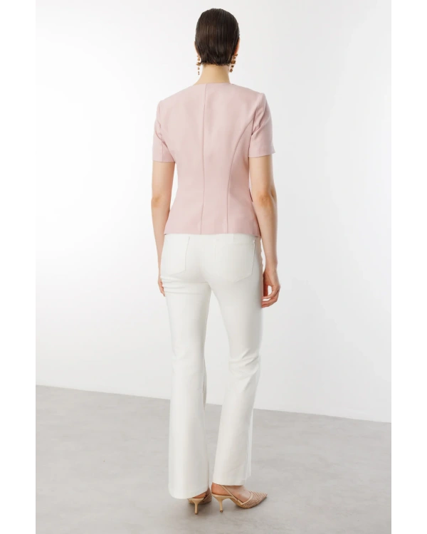 Ekol Kısa Kol Tek Düğme Ceket 04126