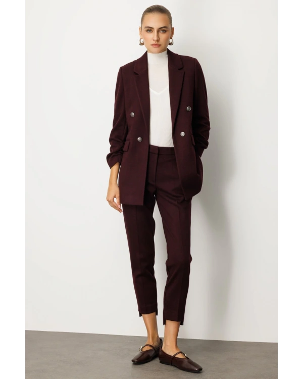 Ekol Kolu Büzgülü Kapak Cepli Ceket 05187