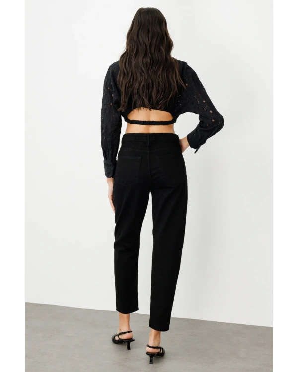 Ekol Ön Paça Yırtmaçlı Fitilli Pantolon 02128