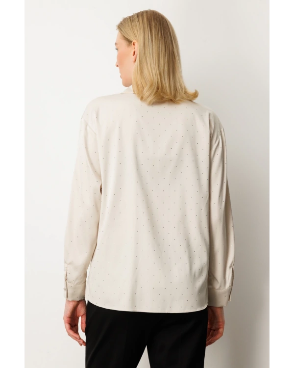 Ekol Taşlı Saten Gömlek 03003