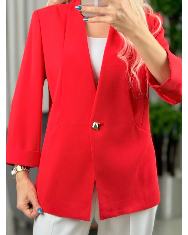 Ekol Tek Düğme Ceket 04128