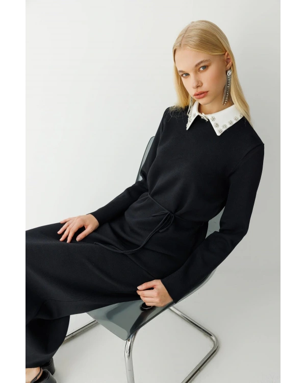 Ghisa Gömlek Yaka Triko Etekli Takım 26KOBTKM4040