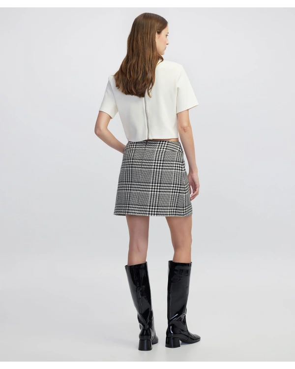 İpekyol Ekose Desen Mini Etek IW6250004088