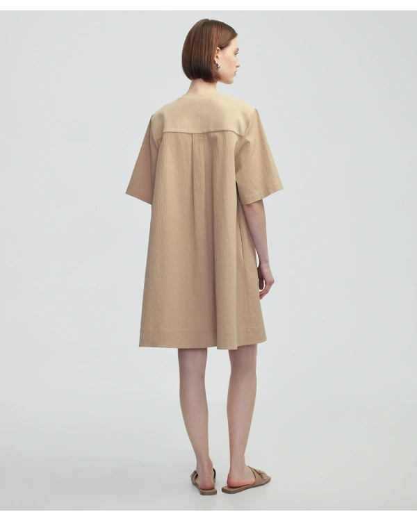 İpekyol Kadın Kumaş Mix Natürel Elbise IS1250002494