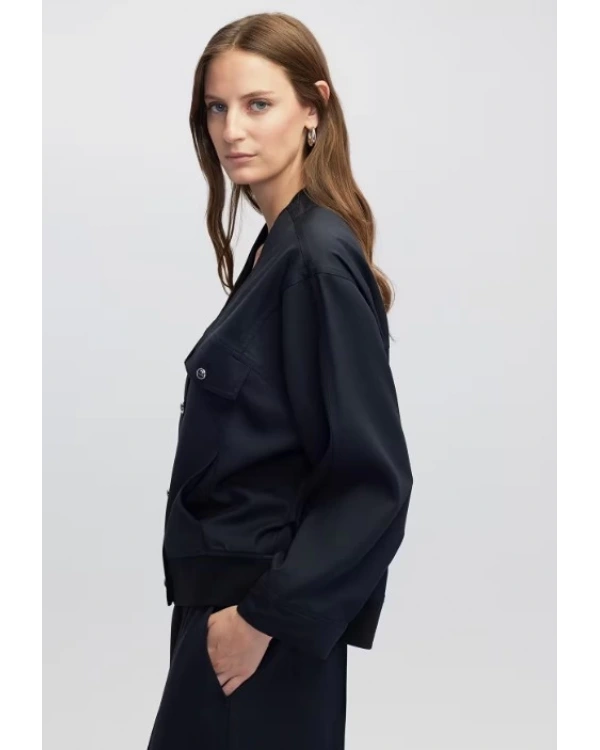 İpekyol Kumaş Mix Bomber Ceket IW6250005060