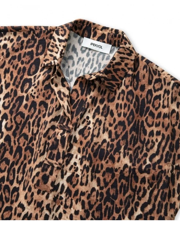 İpekyol Leopar Desen Bluz IW6250006061