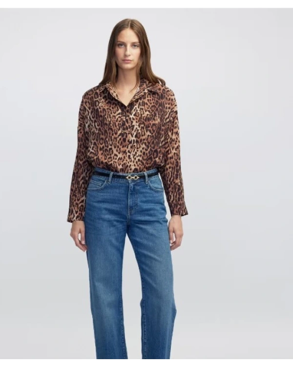 İpekyol Leopar Desen Bluz IW6250006061