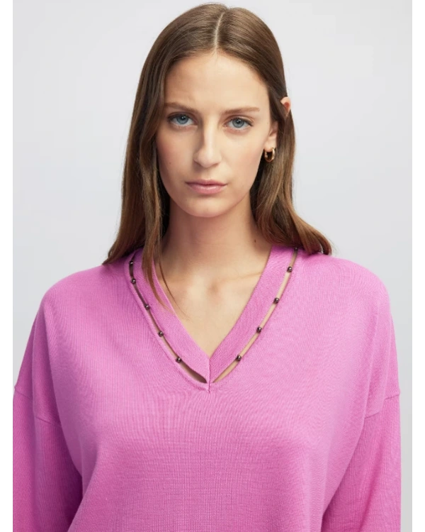 İpekyol Metal Aksesuarlı Cutout Triko IW6250050050