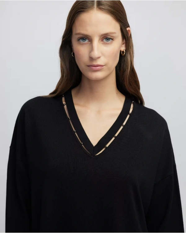 İpekyol Metal Aksesuarlı Cutout Triko IW6250050050