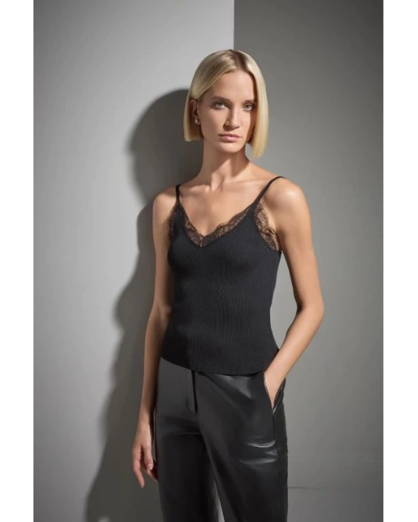 Join Us Askılı Dantel Detaylı Triko Atlet 2526W188