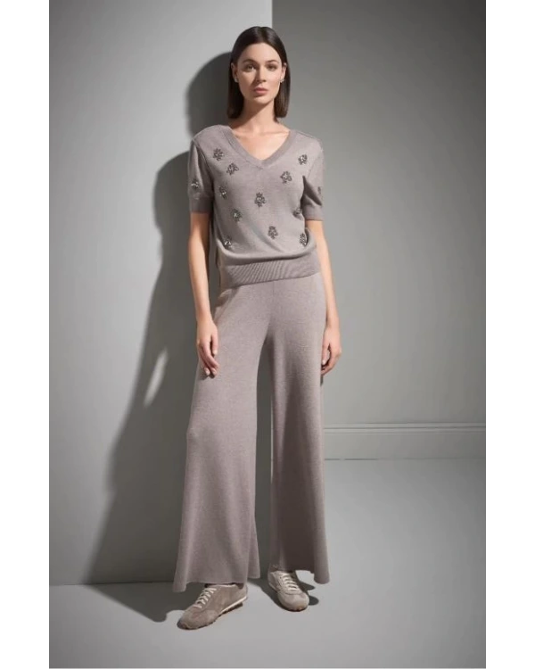 Join Us l Elişi Taş İşlemeli Triko Bluz 2526W163