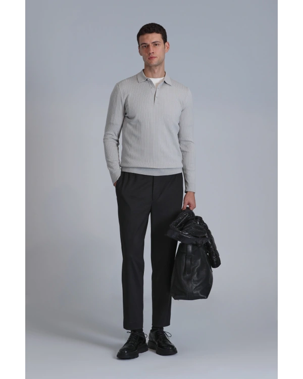 Lufian Aden Erkek Açık Gri Kazak 112090127