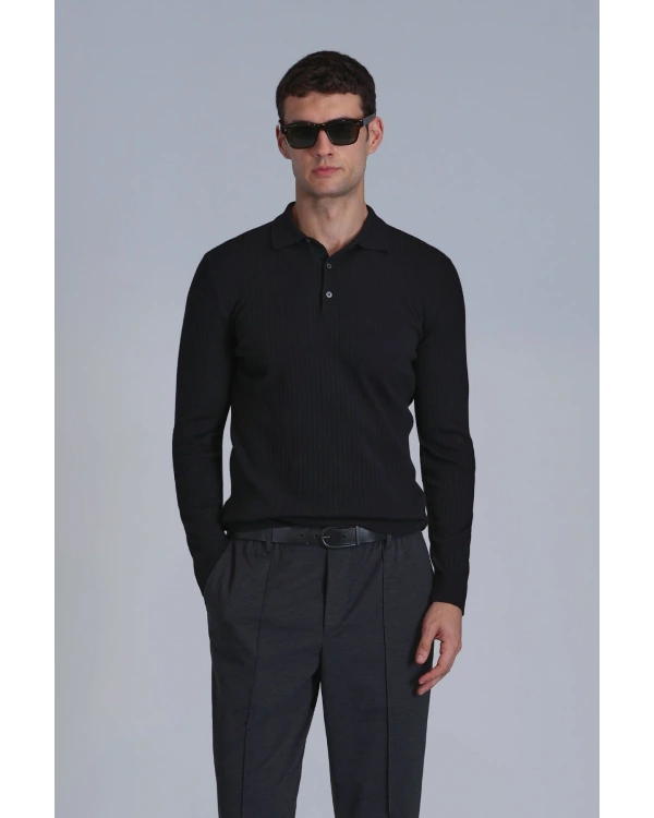 Lufian Aden Erkek Siyah Kazak 112090127