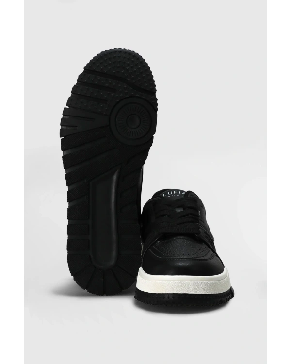 Lufian Albert Erkek Deri Siyah Sneaker 112230250