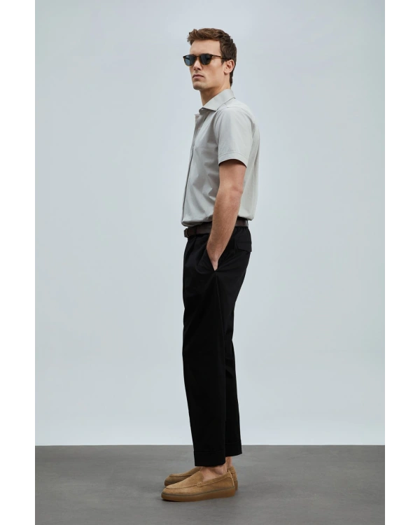 Lufian Albert Smart Chino Erkek Siyah Pantolon 111190345