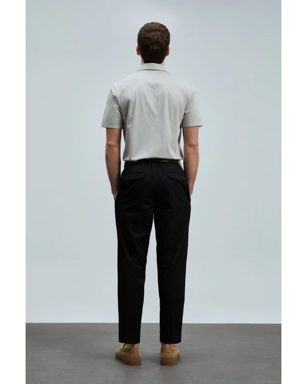 Lufian Albert Smart Chino Erkek Siyah Pantolon 111190345