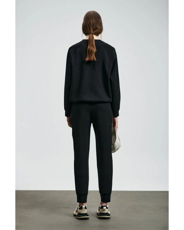 Lufian Angelina Kadın Siyah Örme Sweatshirt 122030019