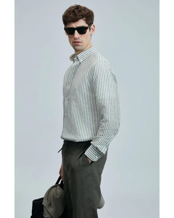 Lufian Bert Keten Pamuklu Gömlek 111010631