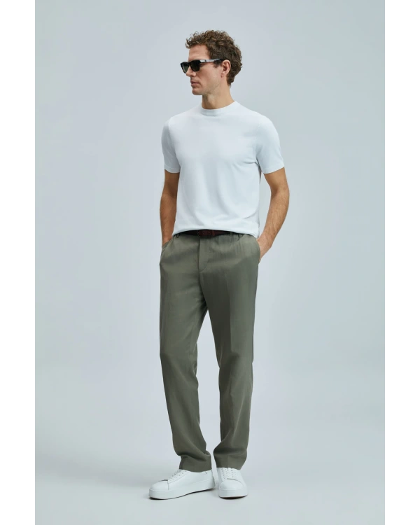 Lufian Erkek Bert Slim Fit Yeşil Pantolon 111190352