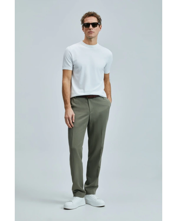 Lufian Erkek Bert Slim Fit Yeşil Pantolon 111190352