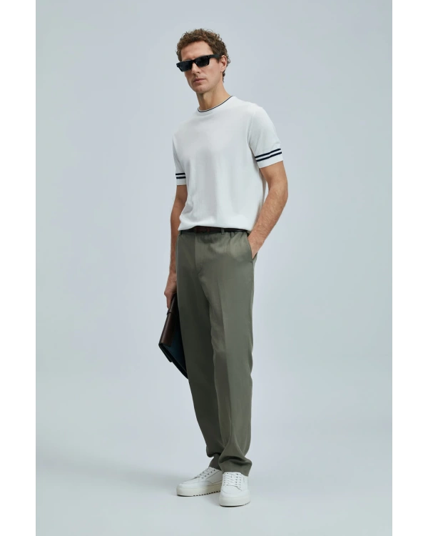 Lufian Erkek Bert Slim Fit Yeşil Pantolon 111190352