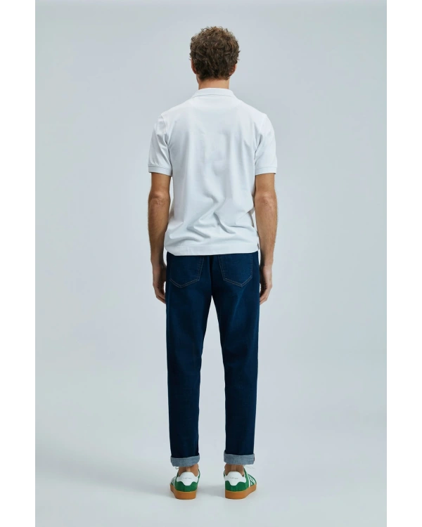 Lufian Best Erkek Beyaz Polo Yaka T-Shirt 111040220