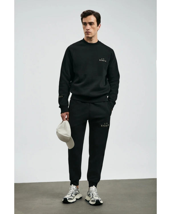 Lufian Beta Erkek Siyah Eşofman Altı 112050080