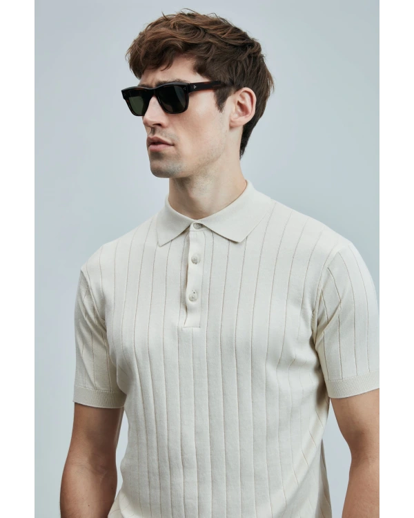 Lufian Erkek Bold Ekru T-Shirt 111090108