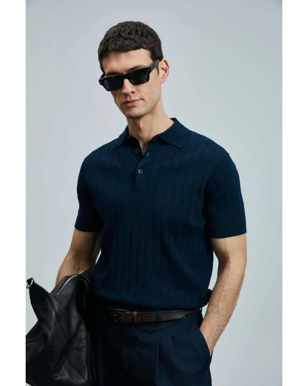 Lufian Bold Erkek Lacivert T-Shirt 111090108