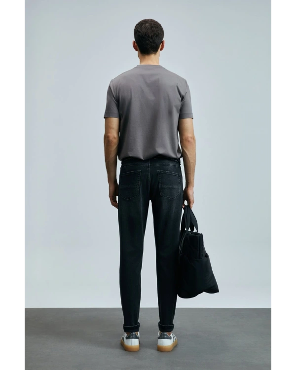 Lufian Bran Erkek Modern Grafik Vizon T-Shirt 111020262