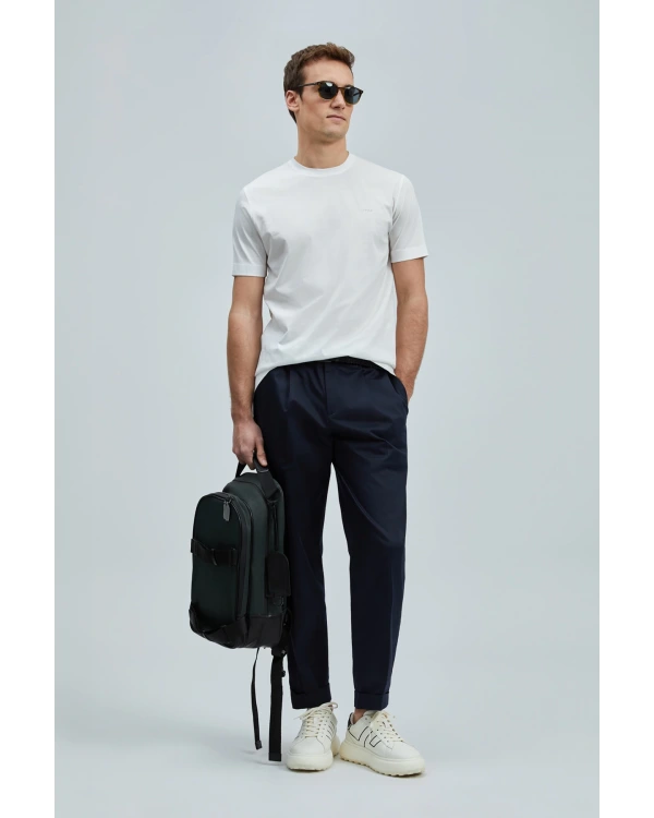 Lufian Bran Erkek Modern Grafik Kırık Beyaz T-Shirt 111020262