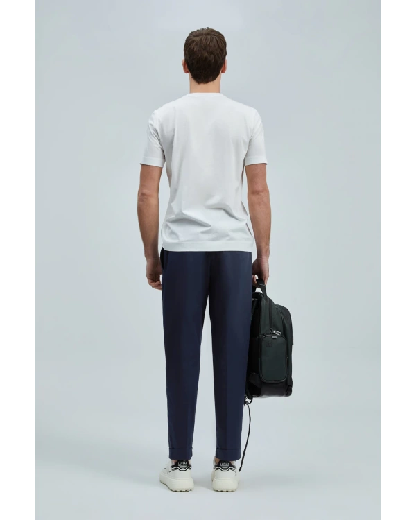 Lufian Bran Erkek Modern Grafik Kırık Beyaz T-Shirt 111020262