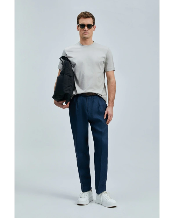 Lufian Erkek Bran Modern Grafik Bej T-Shirt IS111020262