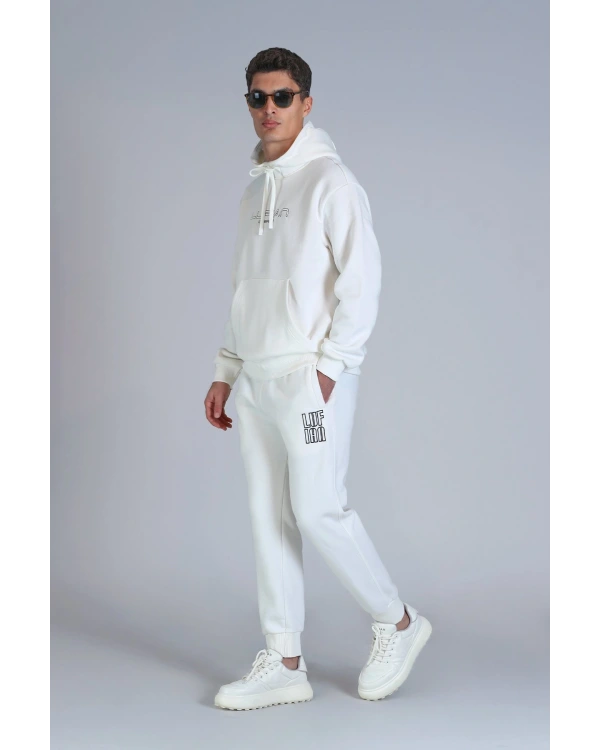 Lufian Brave Erkek Kırık Beyaz Sweatshirt 112030152