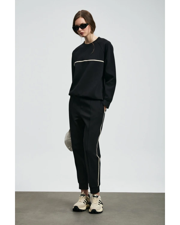 Lufian Cessica Kadın Siyah Örme Eşofman Altı 122050008