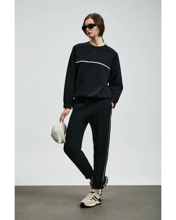 Lufian Cessica Kadın Siyah Örme Eşofman Altı 122050008